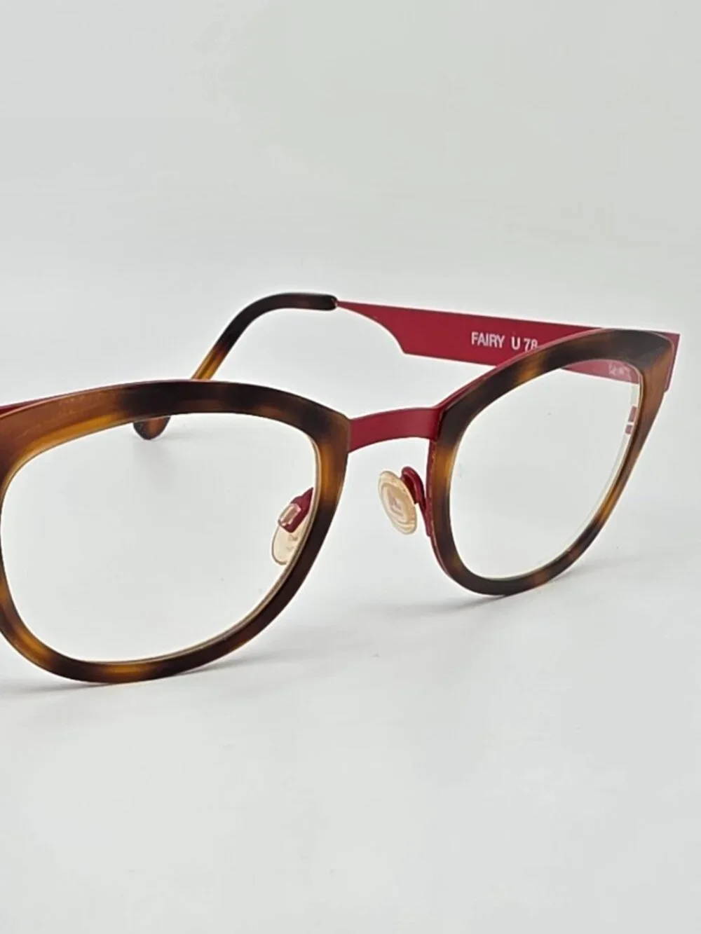 Anne Et Valentin Fairy U78 Havana Matte Red Cat Eye Eyeglasses Frame w Case 45mm